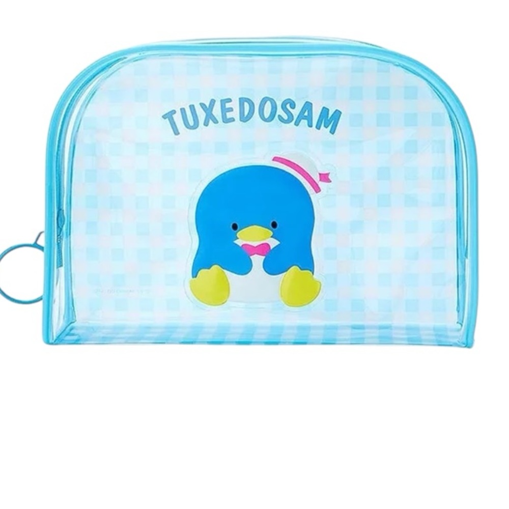 ✅Sanrio Character Tuxedo Sam Clear Pouch Vinyl Type Storage Case New Japan